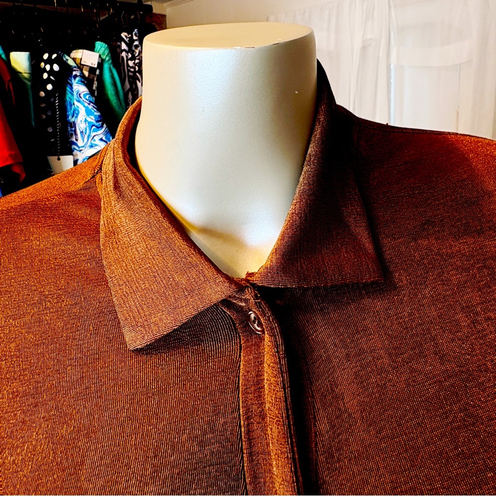 NWT Rue21: Rust Cut-Out Button-Up Dress - Picture 7 of 16